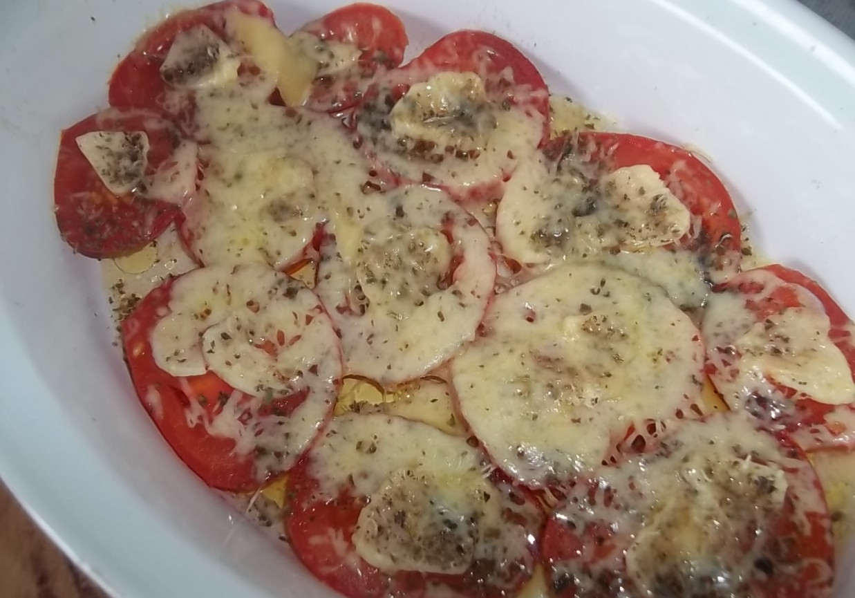 Pomidory zapiekane z serem foto