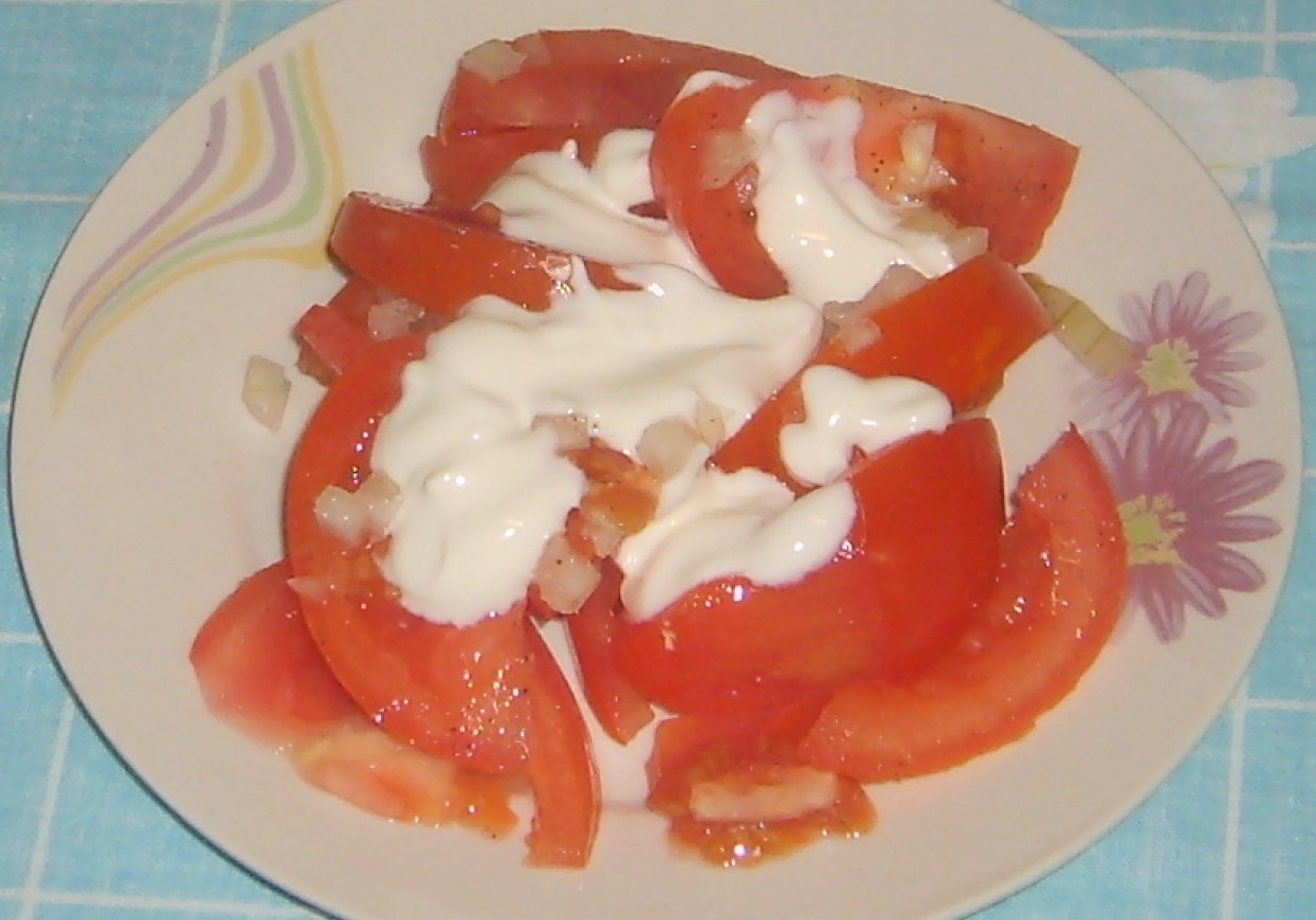 Pomidory ze śmietaną foto