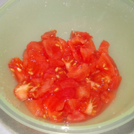 Krok 1 - Pomidory ze szczypiorkiem w śmietanie foto