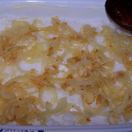 Krok 3 - Pomysł na ryżową zapiekankę, czyli całkiem smacznie :) foto