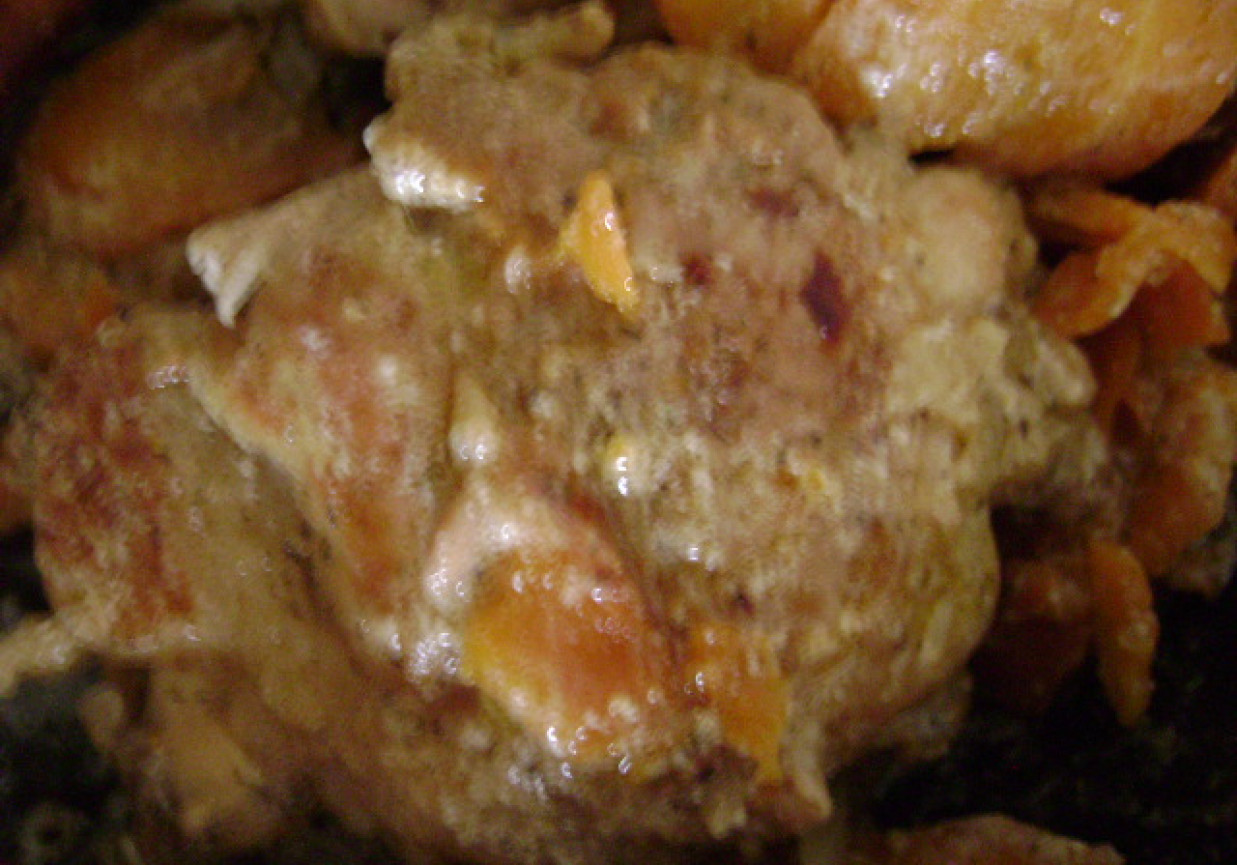 porcje kurczaka w marchewce foto