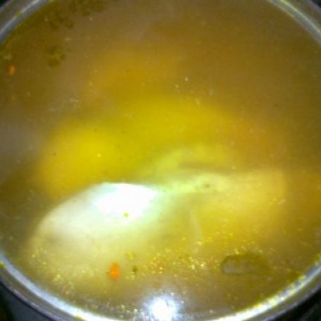 Krok 1 - Porowa zupa z dodatkiem kurczaka foto