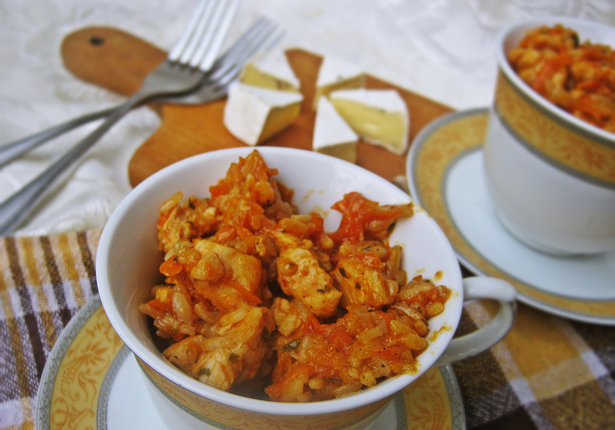 Potrawka marchewkowo-ryżowa z kurczakiem foto