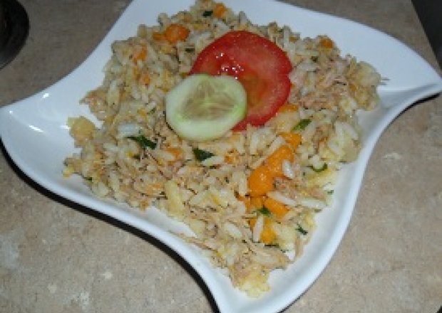 Fotografia przedstawiająca Potrawka rosołowa z ryżem