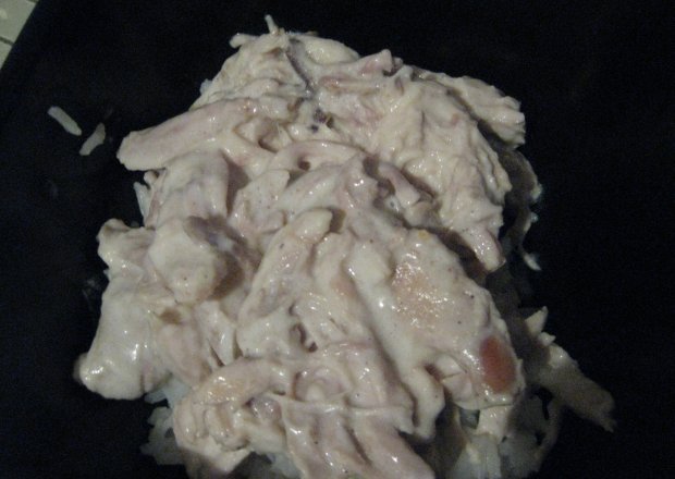 Fotografia przedstawiająca potrawka z kurczakapozostałego po rosole