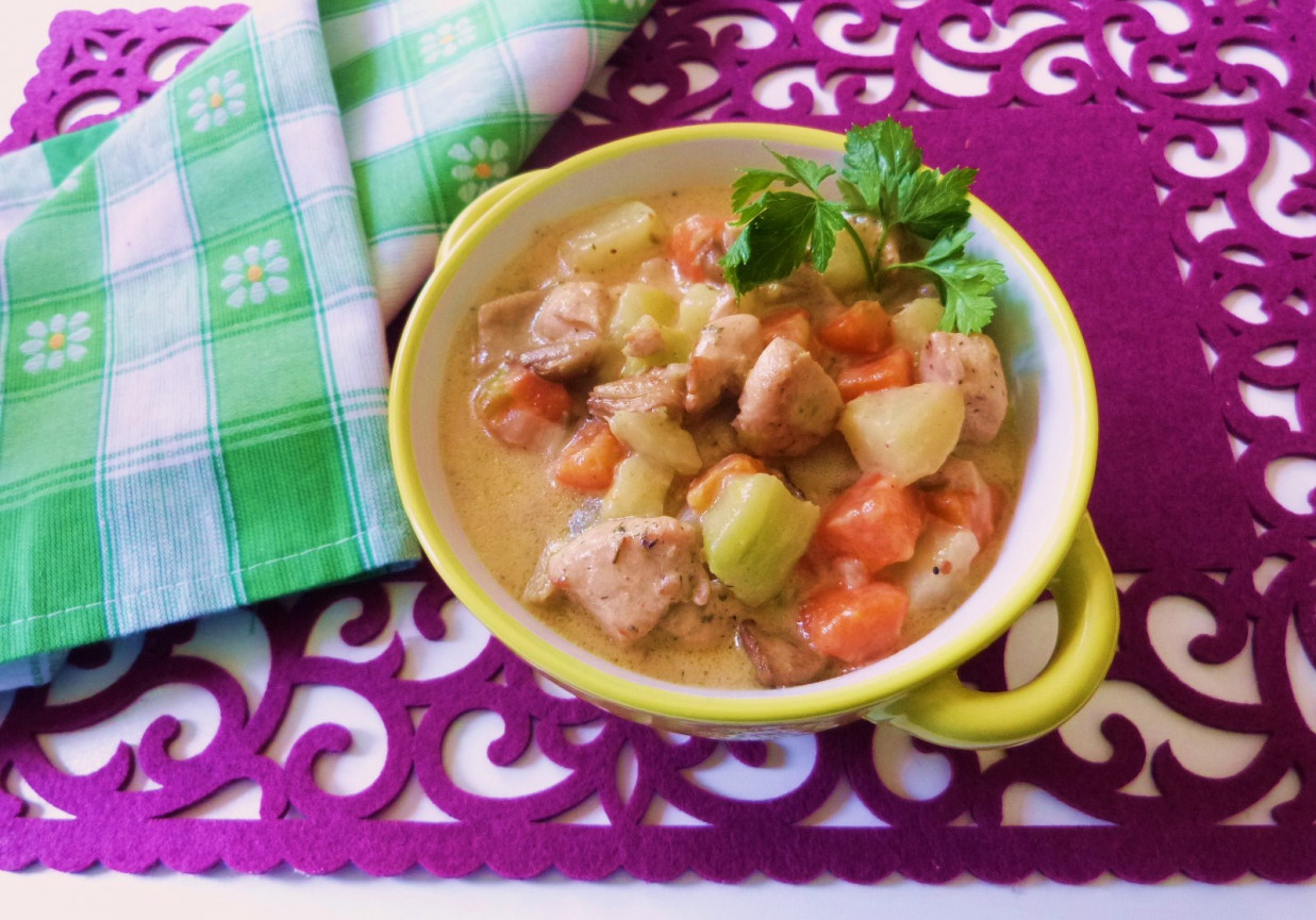 Potrawka z mięsa, warzyw i grzybów DoradcaSmaku.pl