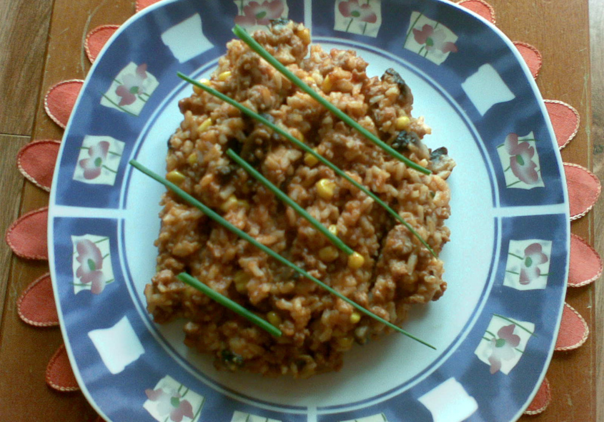 Potrawka z ryżem. foto