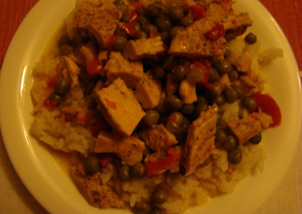 Fotografia przedstawiająca Potrawka z ryżu i schabu