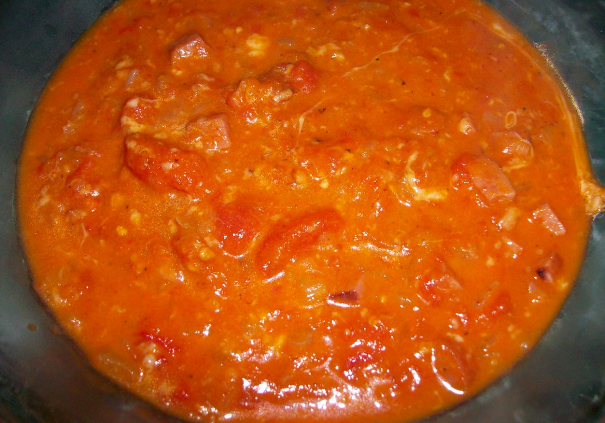 Potrawkowa zupa z pomidorów foto