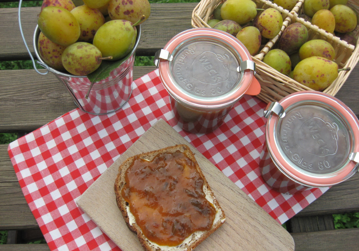 Powidła z żółtych śliwek foto
