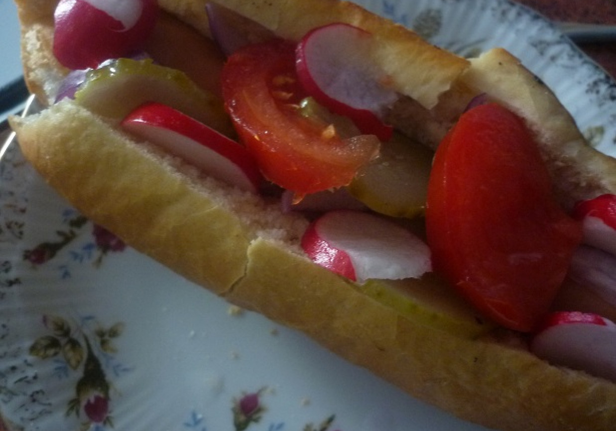 Prawdziwy hot dog foto