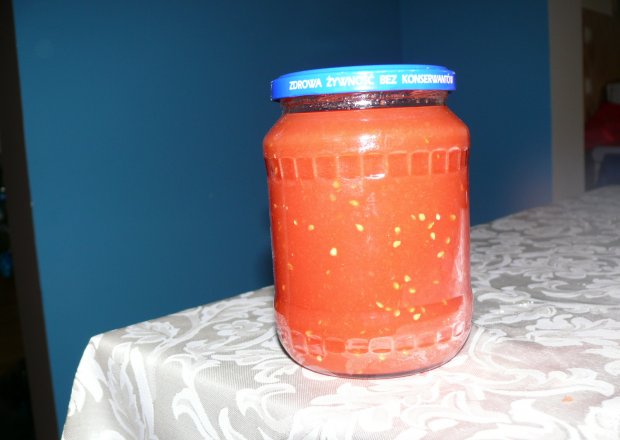 Fotografia przedstawiająca Przecier domowy na pomidorówkę