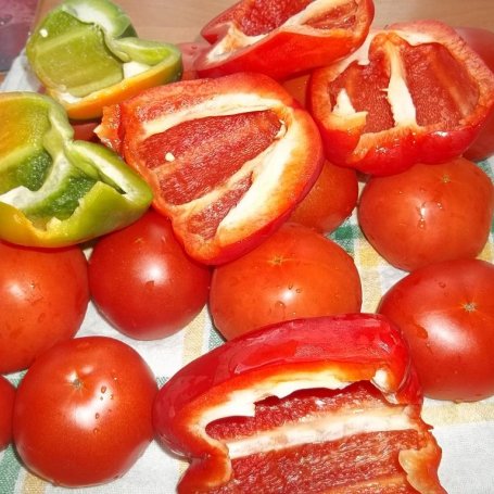 Krok 1 - Przecier pomidorowo-paprykowy foto