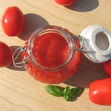 Krok 3 - Przecier pomidorowy do słoików foto