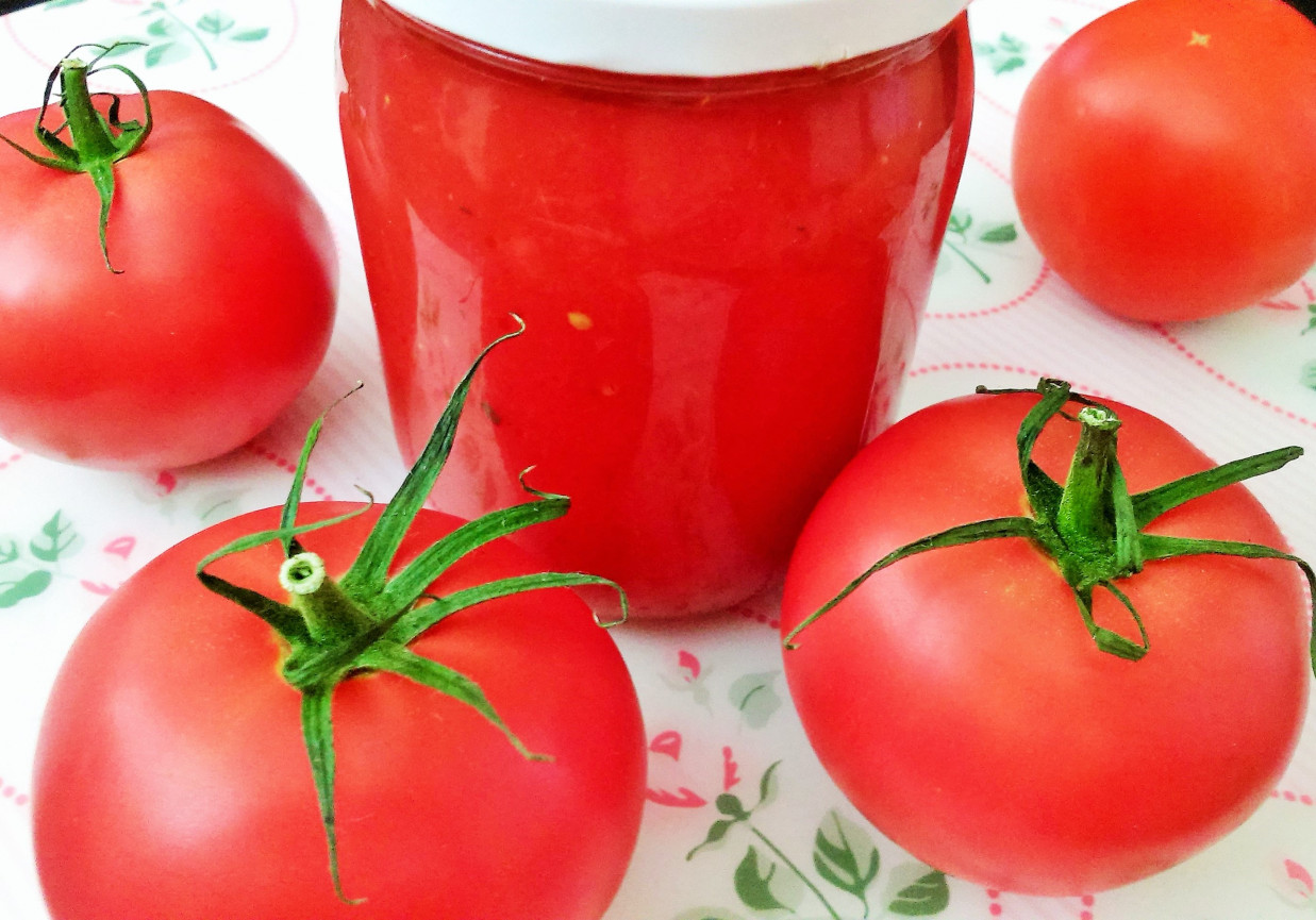 Przecier pomidorowy z bazylią foto