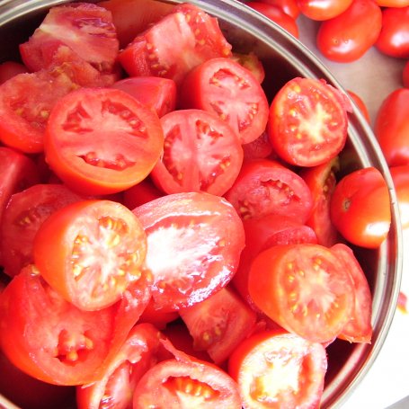Krok 1 - Przecier pomidorowy z chilli foto