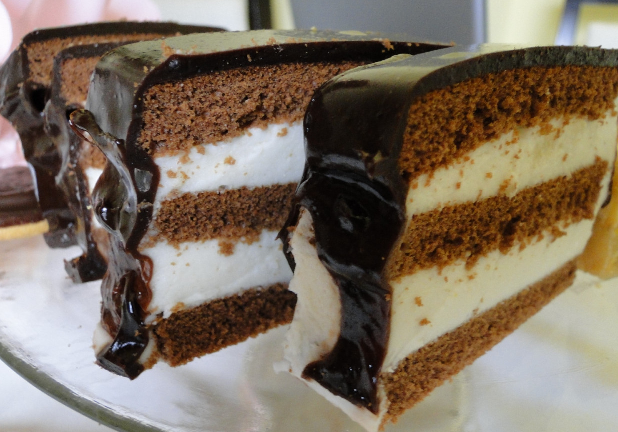 Przekładaniec czekoladowo-kokosowy foto