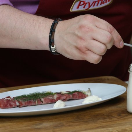 Krok 4 - Przepis dnia III, odc. 24: Pieczone filety z pstrąga w plastrach półgęska foto