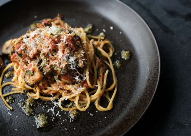 Fotografia przedstawiająca Przepis dnia III, odc. 56: Spaghetti Bolognese z bakłażanem