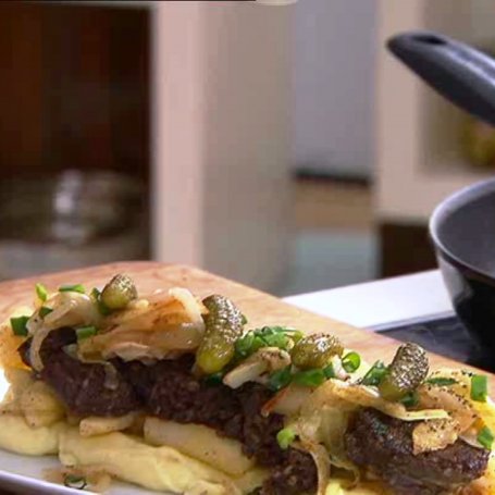 Krok 5 - Przepis dnia, odc. 2. Smażona kaszanka na purée ziemniaczanym foto