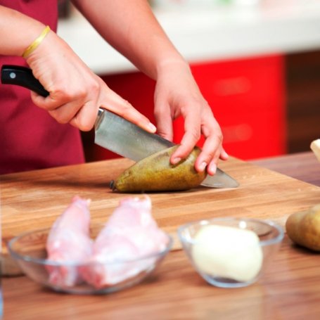 Krok 1 - Przepis dnia V: Skoki z królika z purée z pasternaku i gruszki, odc. 39 foto