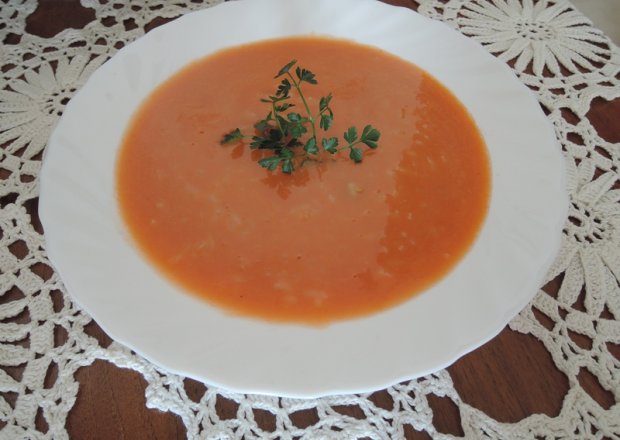 Fotografia przedstawiająca Przepis na Pomidorowa z ryżem