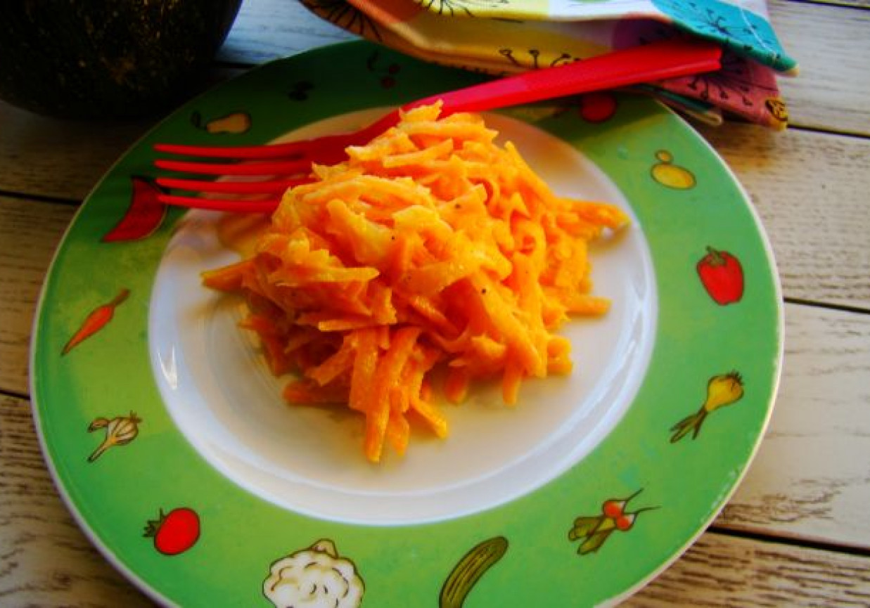 Przystawka obiadowa smażona marchewka foto