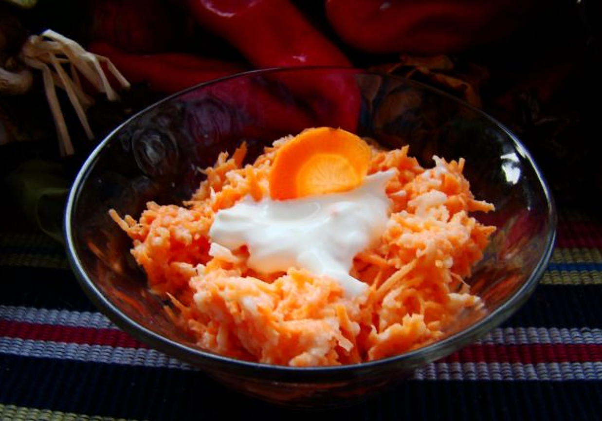 Przystawka z marchewki foto