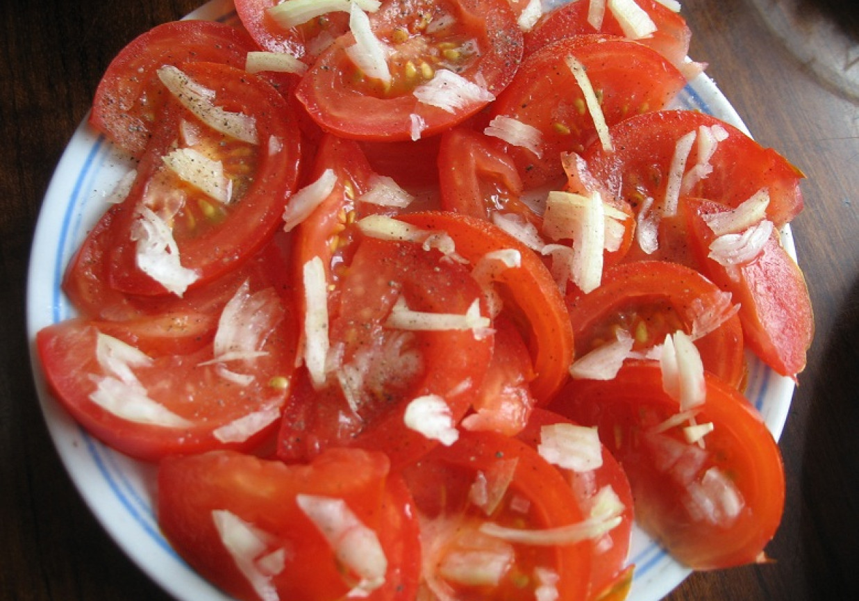 Przystawka z pomidorów foto