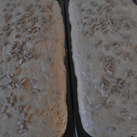 Krok 6 - Pszenno-kukurydziany chleb z kefirem i słonecznikiem foto