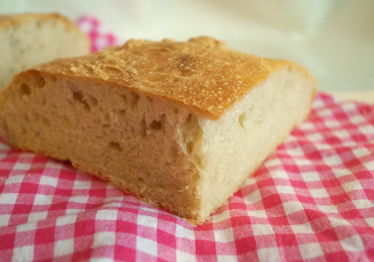 Pszenny chleb drożdżowy bez wyrabiania foto