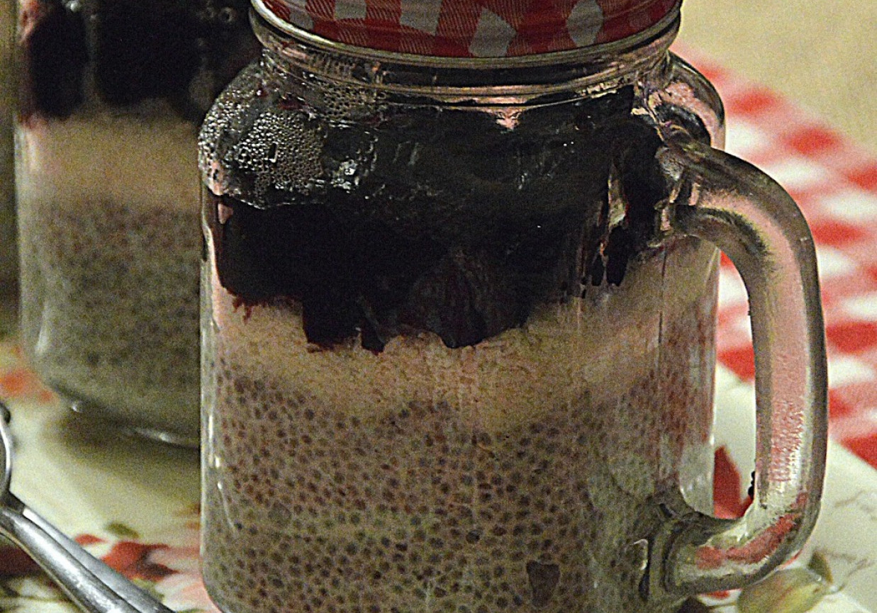Pudding chia z mlekiem kokosowym i jagodami DoradcaSmaku.pl