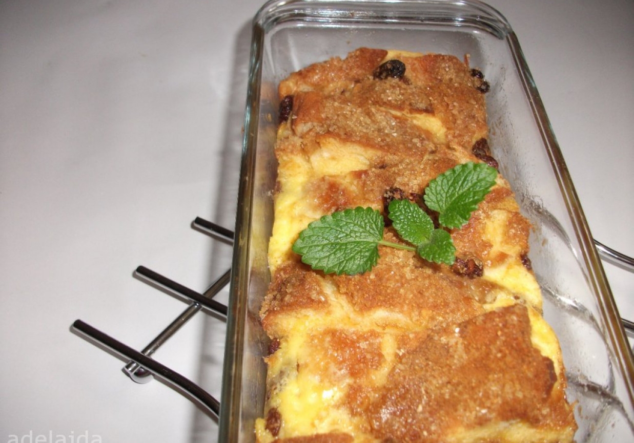 Pudding z chałki z imbirem DoradcaSmaku.pl