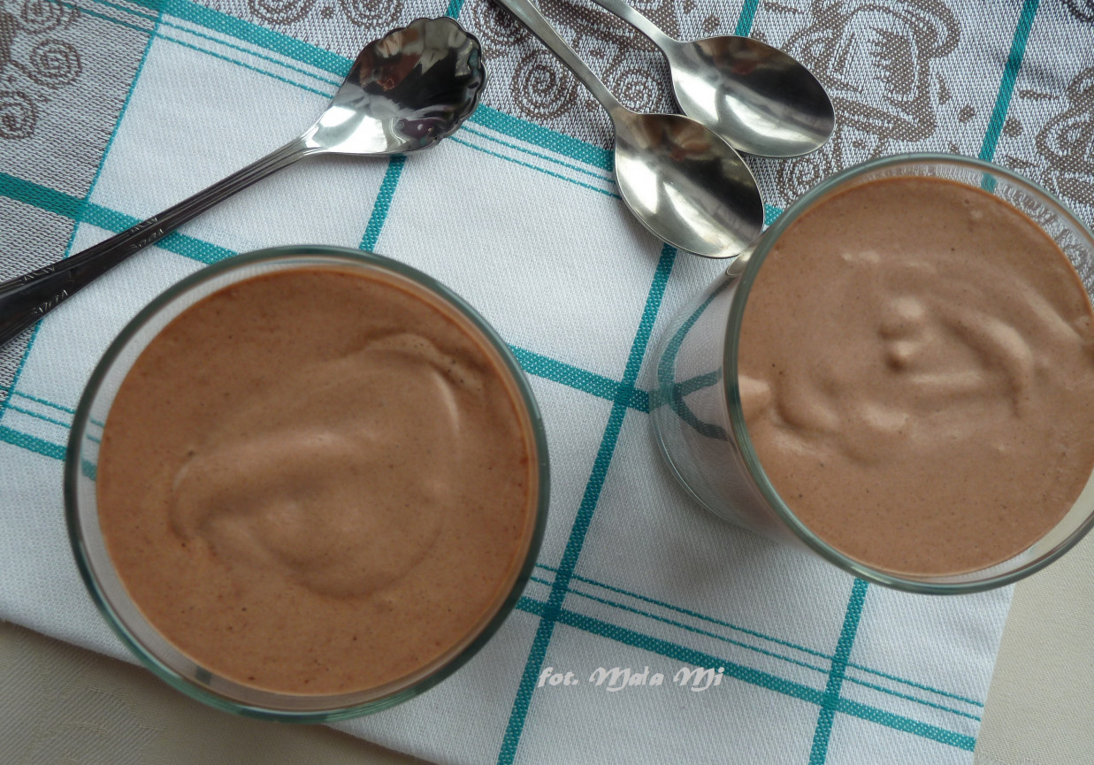 Pudding z chia z kakaowym musem foto
