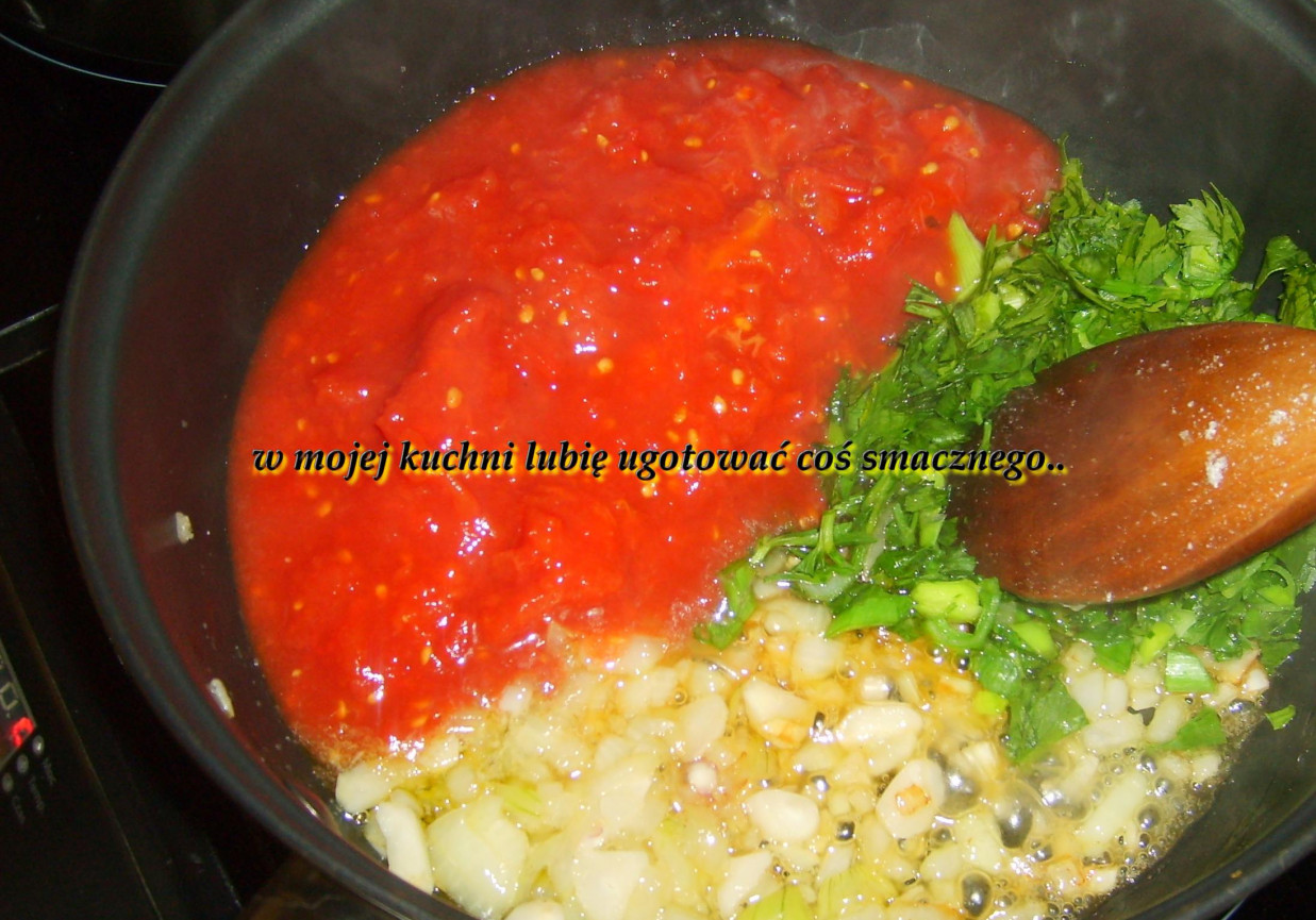 pulpety drobiowe w sosie z pomidorów i czosnku... foto