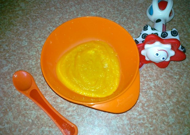 Fotografia przedstawiająca Puree z marchewki dla niemowlaka