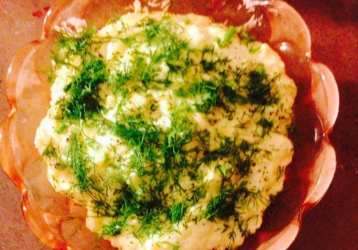 Puree z twarogiem foto