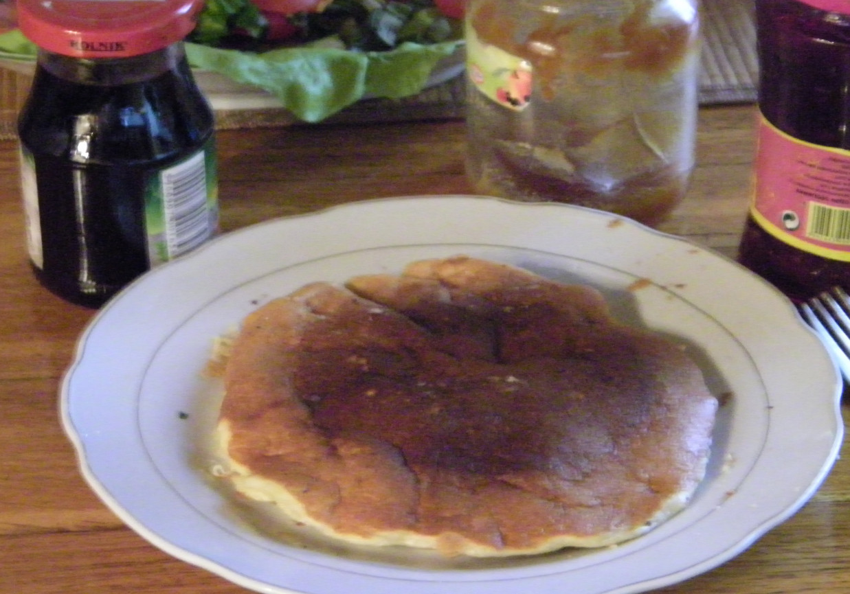 Puszyste pancakes śniadaniowe foto