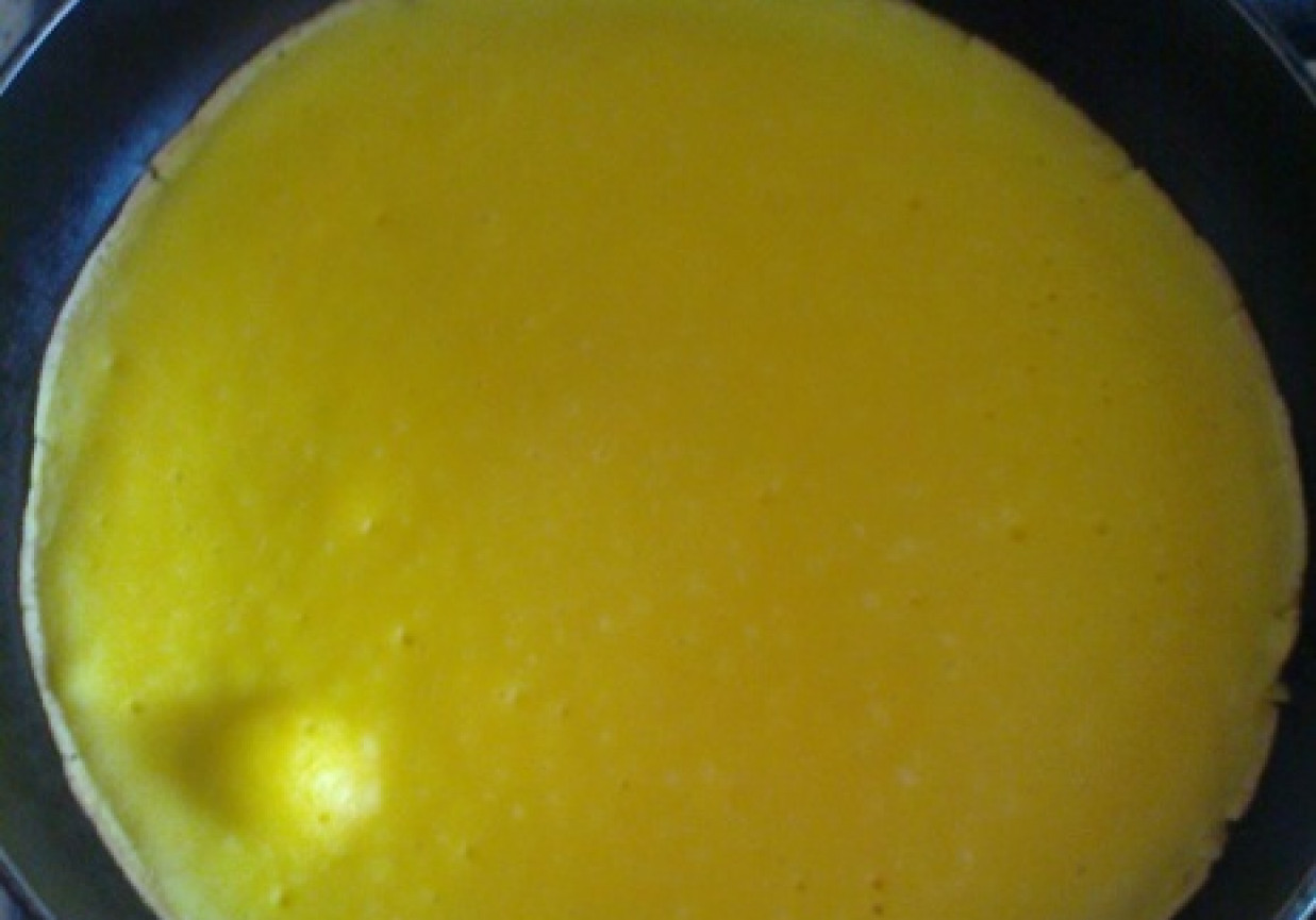 Puszysty omlet z żurawiną foto