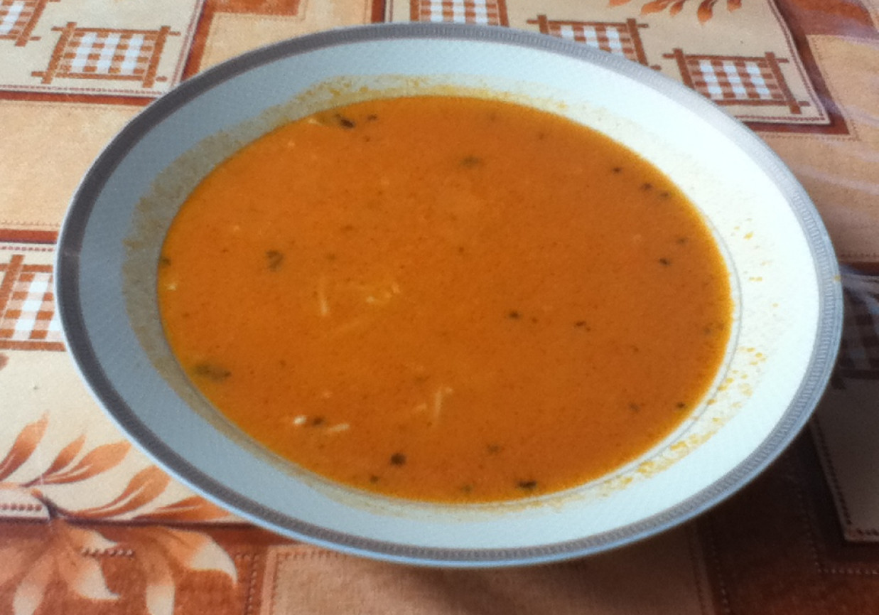 Pyszna zupa pomidorowa foto