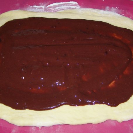 Krok 5 - pyszne ciasto drożdżowe z powidłami kakaowymi... foto