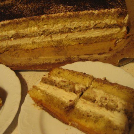Krok 4 - Pyszne ciasto z kremem z mascarpone foto