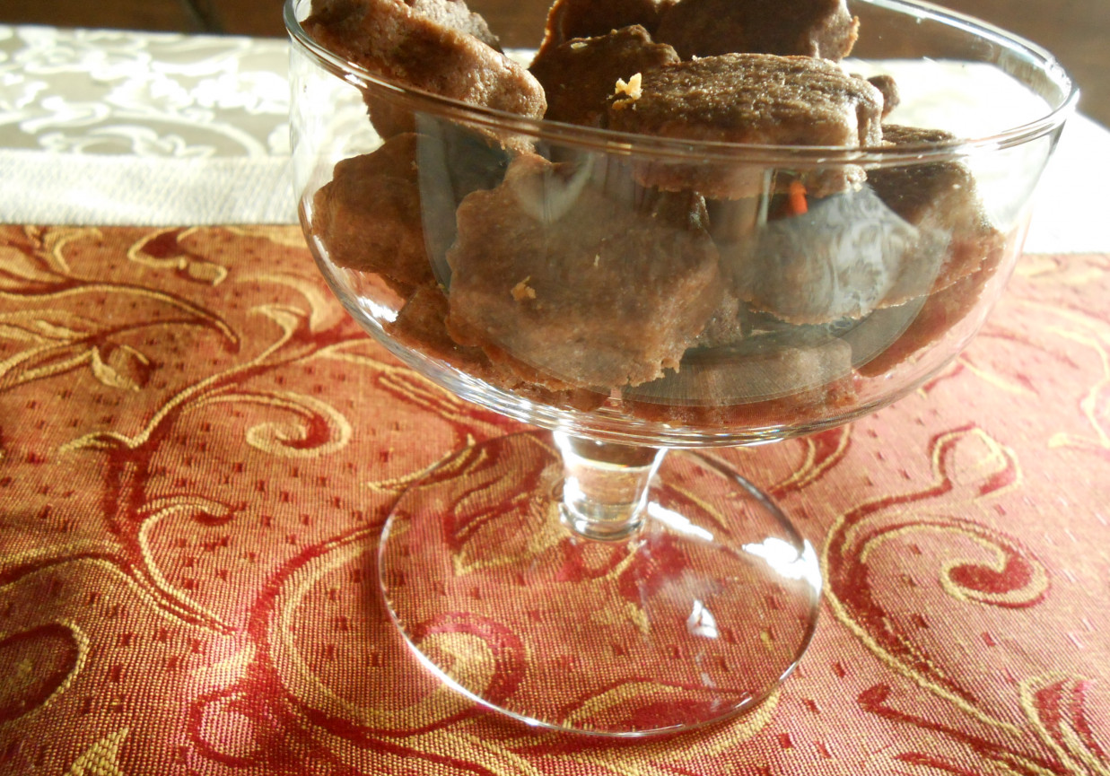 Pyszne kakaowe ciasteczka. foto