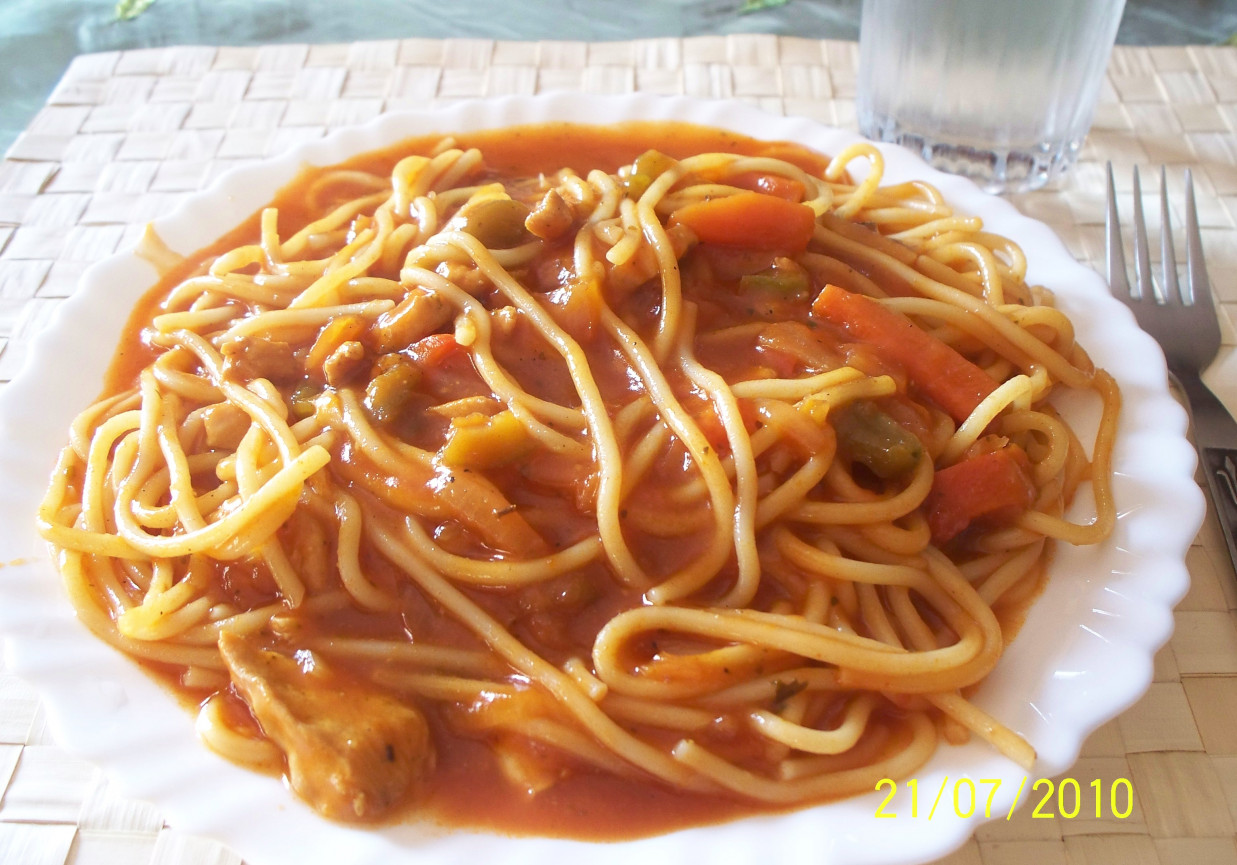 Pyszne spaghetti foto
