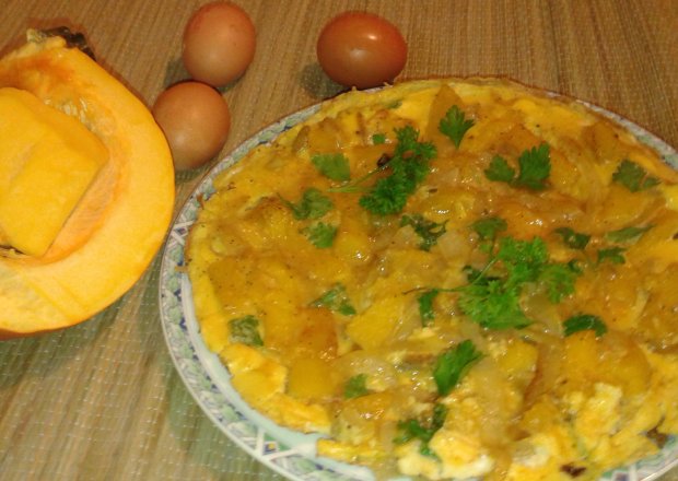 Fotografia przedstawiająca Pyszny omlet z dynią