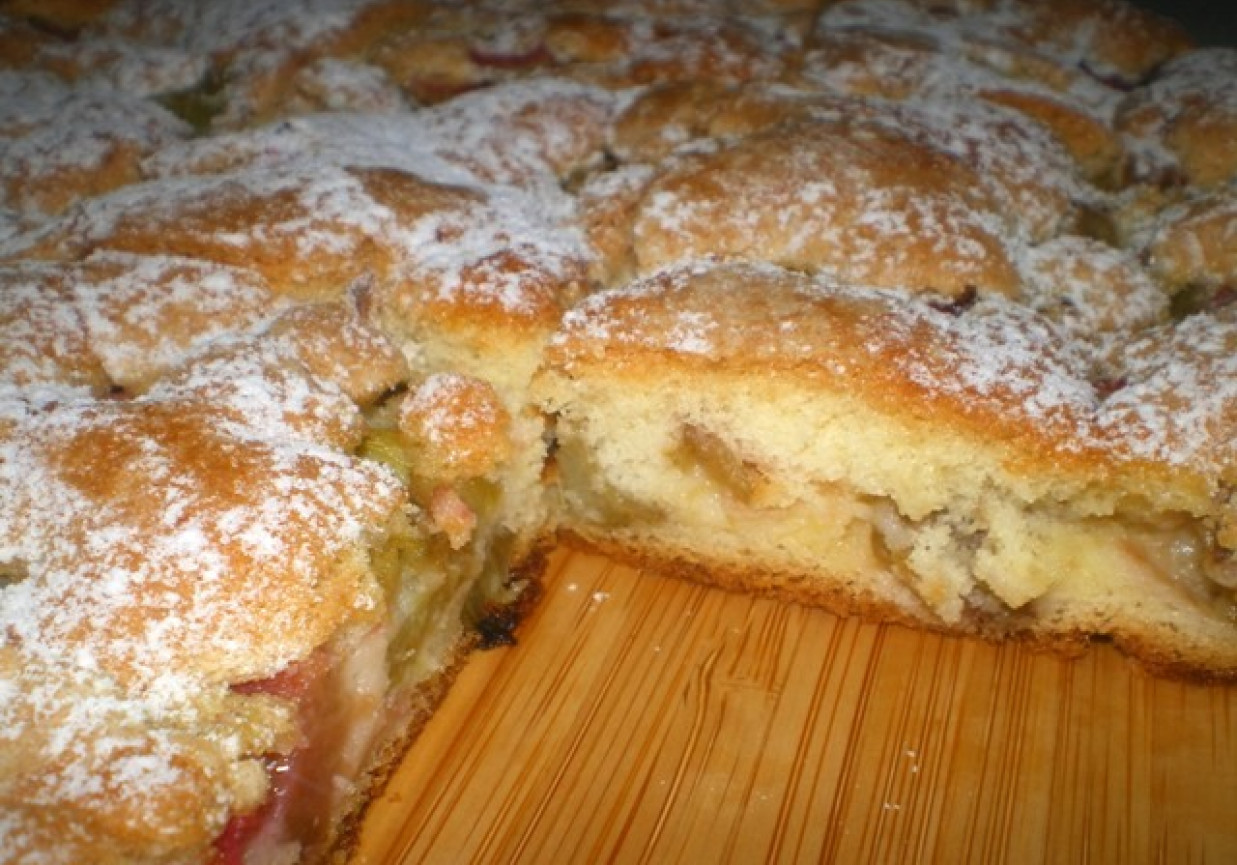 Rabarbarkaka Szwedzkie ciasto foto