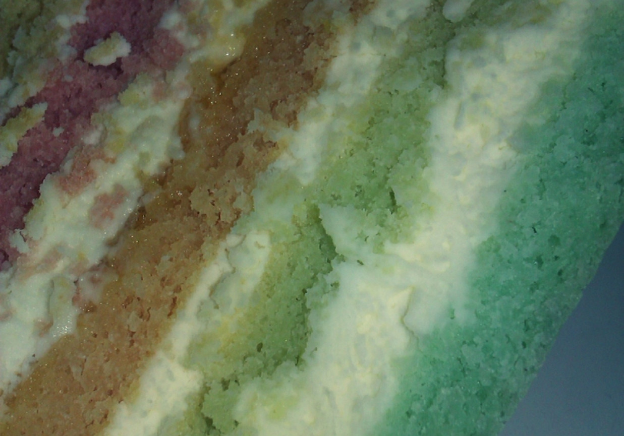 Rainbow Cake tort urodzinowy foto