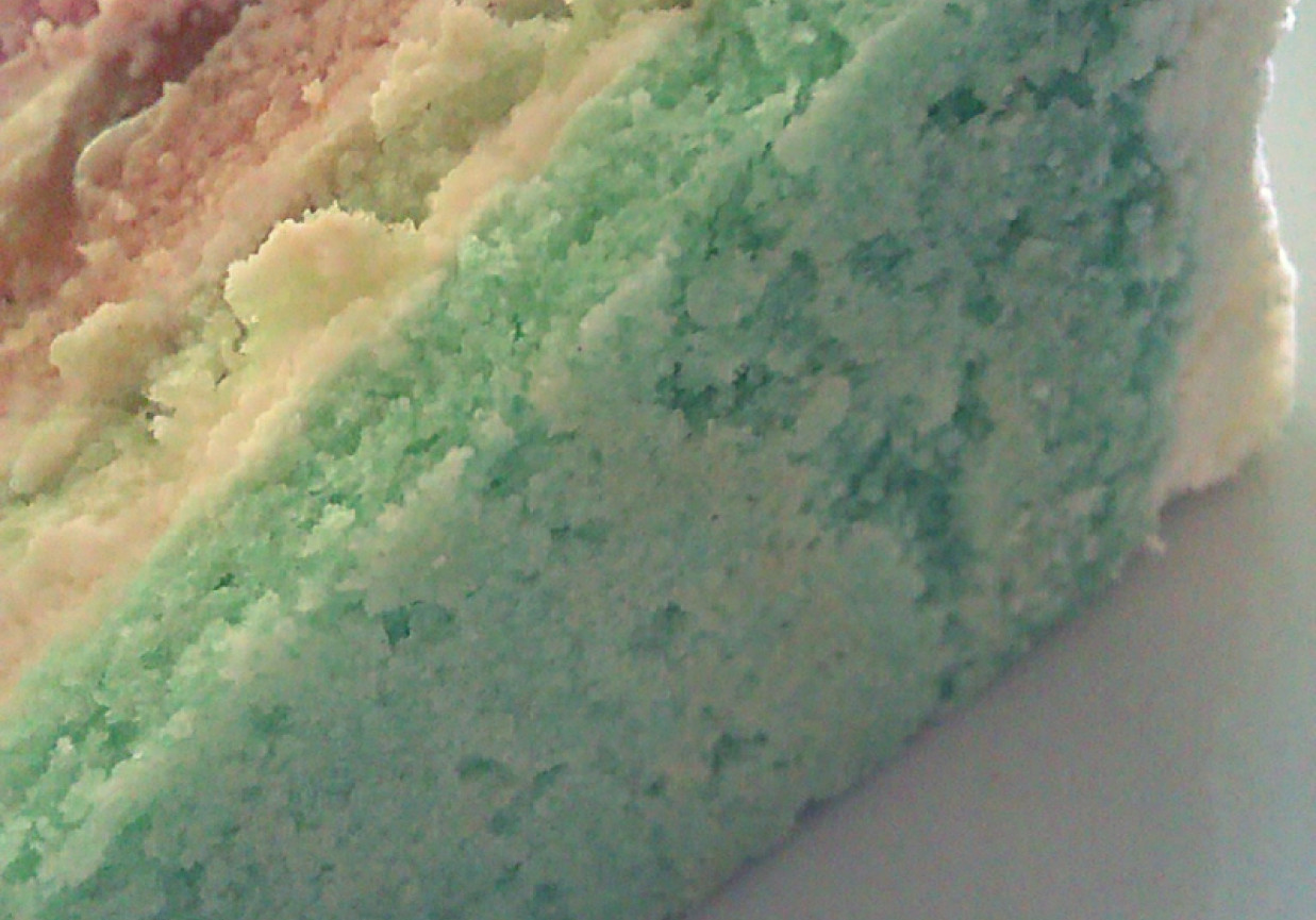 Rainbow Cake tort urodzinowy foto