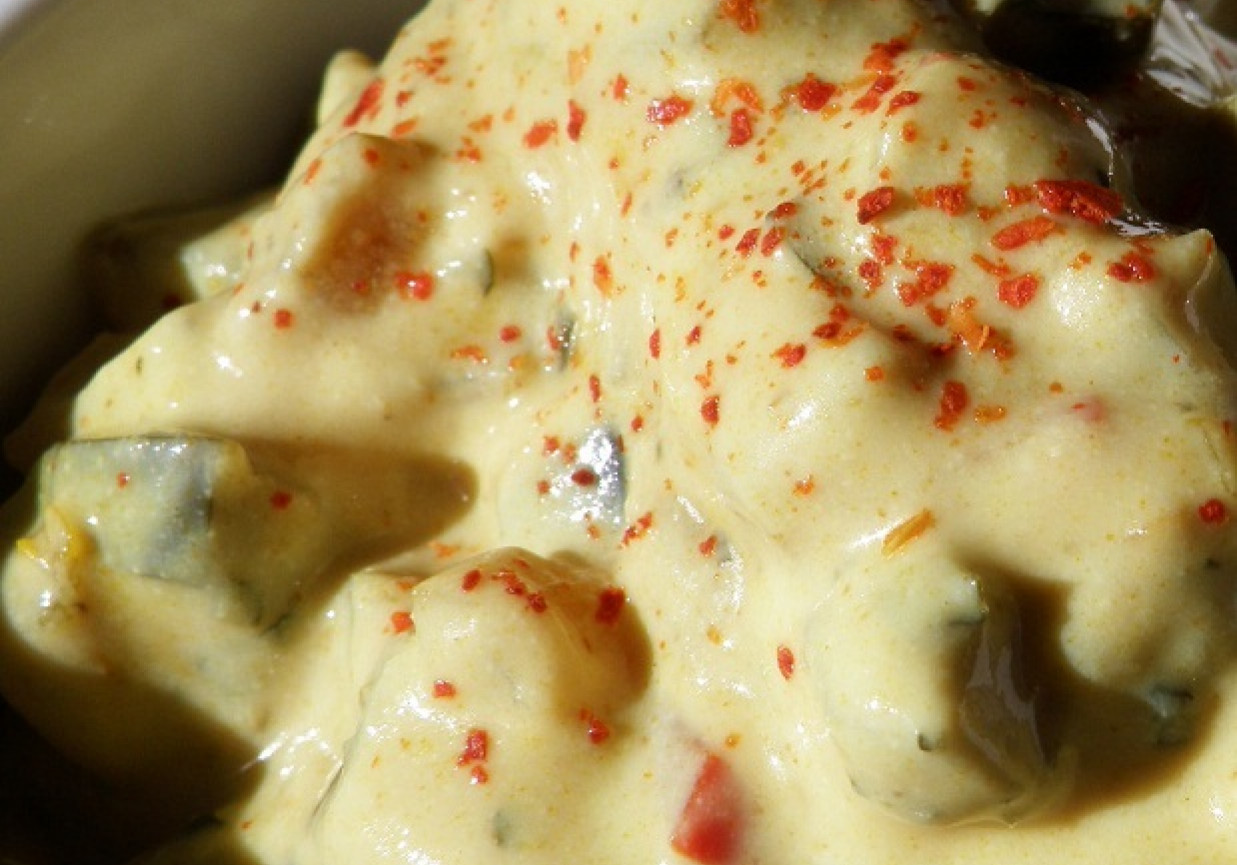 Raita Baingan - indyjski sos jogurtowy z bakłażanem foto