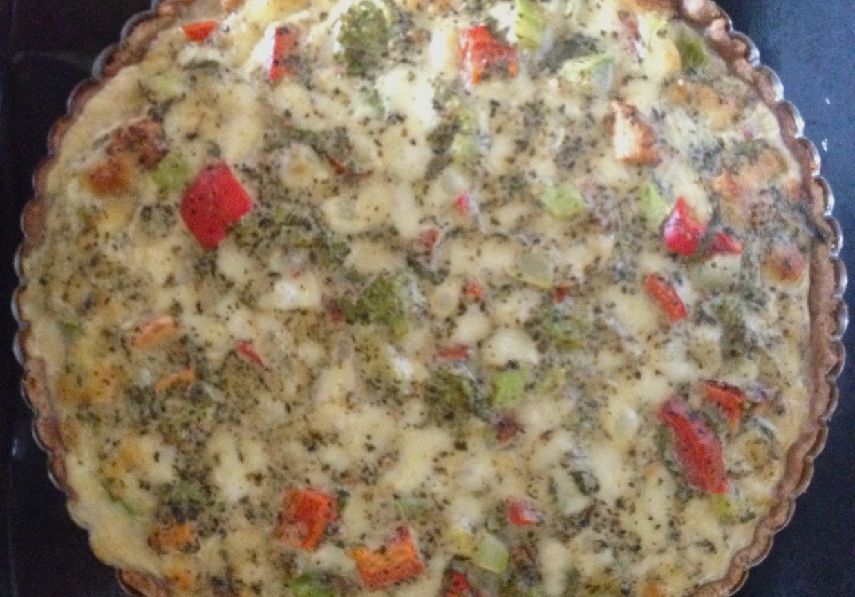 Razowa tarta z kurczakiem foto